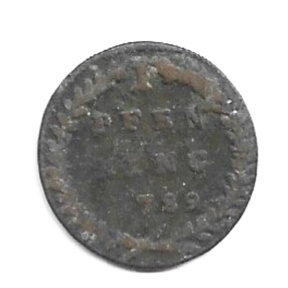 1789 Bishophric of Salzburg (Austran State) 1 Pfennig Coin (b718-64) - Picture 1 of 2